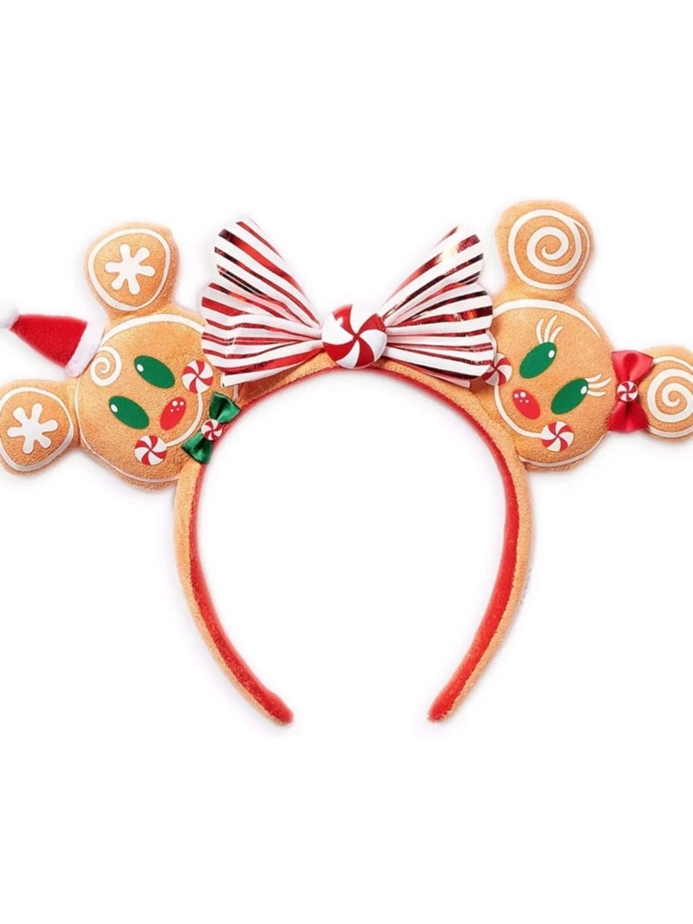 Authentic Disney Holiday Gingerbread Minnie Ears - NWOT